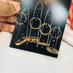 Load image into Gallery viewer, Golden Shackle Ring Set (R-14)
