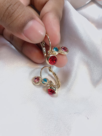 Tiny multi hanger earring