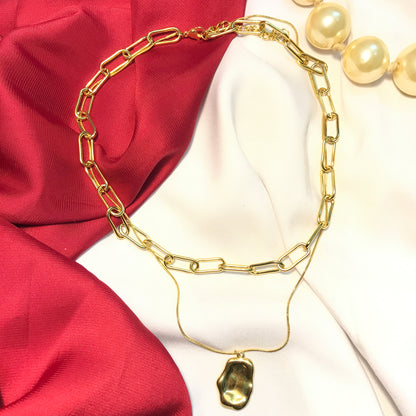 Uncut Shackle Stainless Necklace