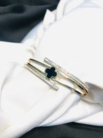 Load image into Gallery viewer, Titanium RoseGold Bracelet Clovar-12

