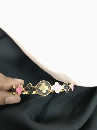 Black Pink Titanium Luise Bracelet