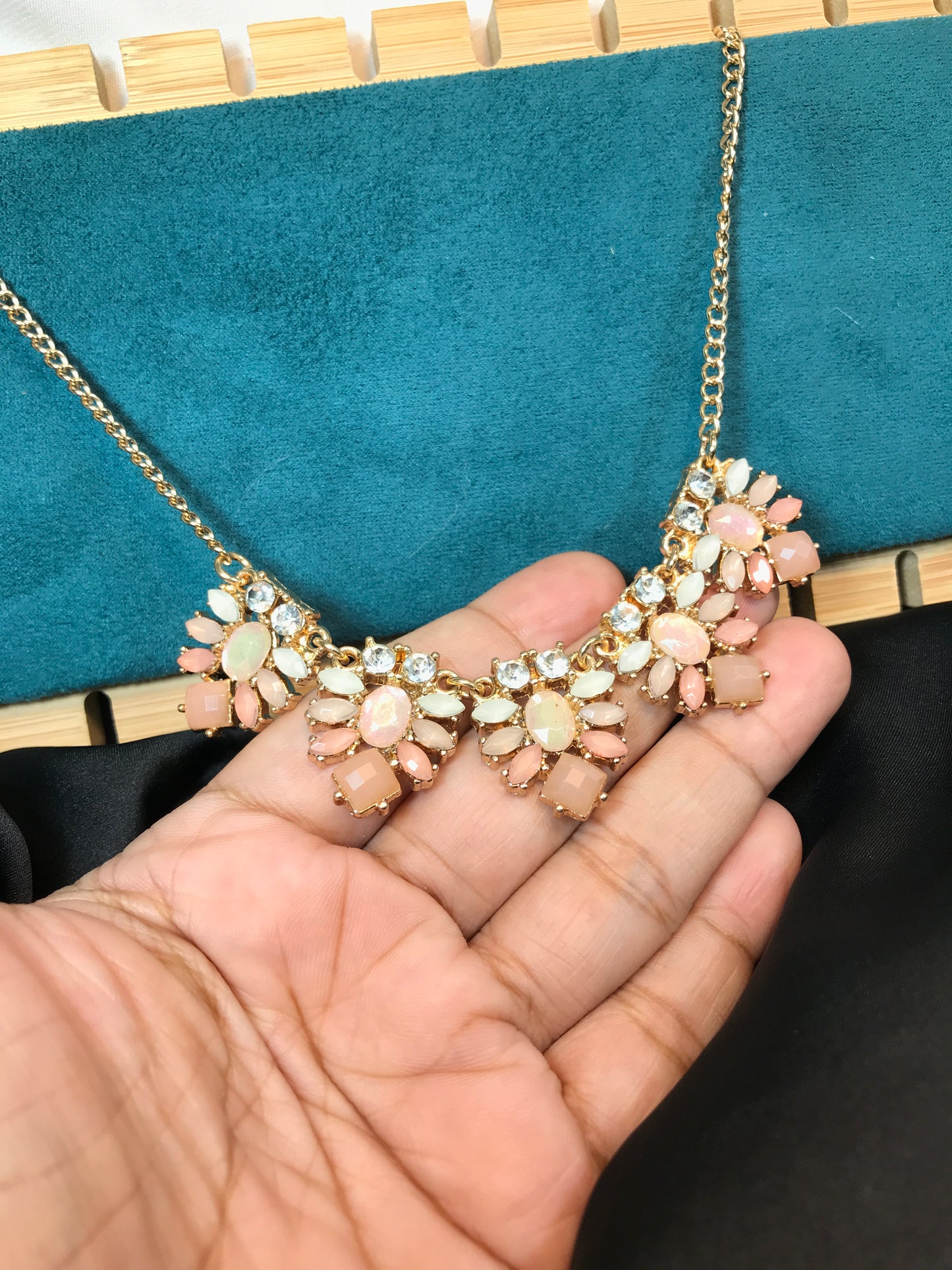Peach Stone Necklace