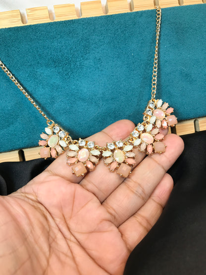 Peach Stone Necklace