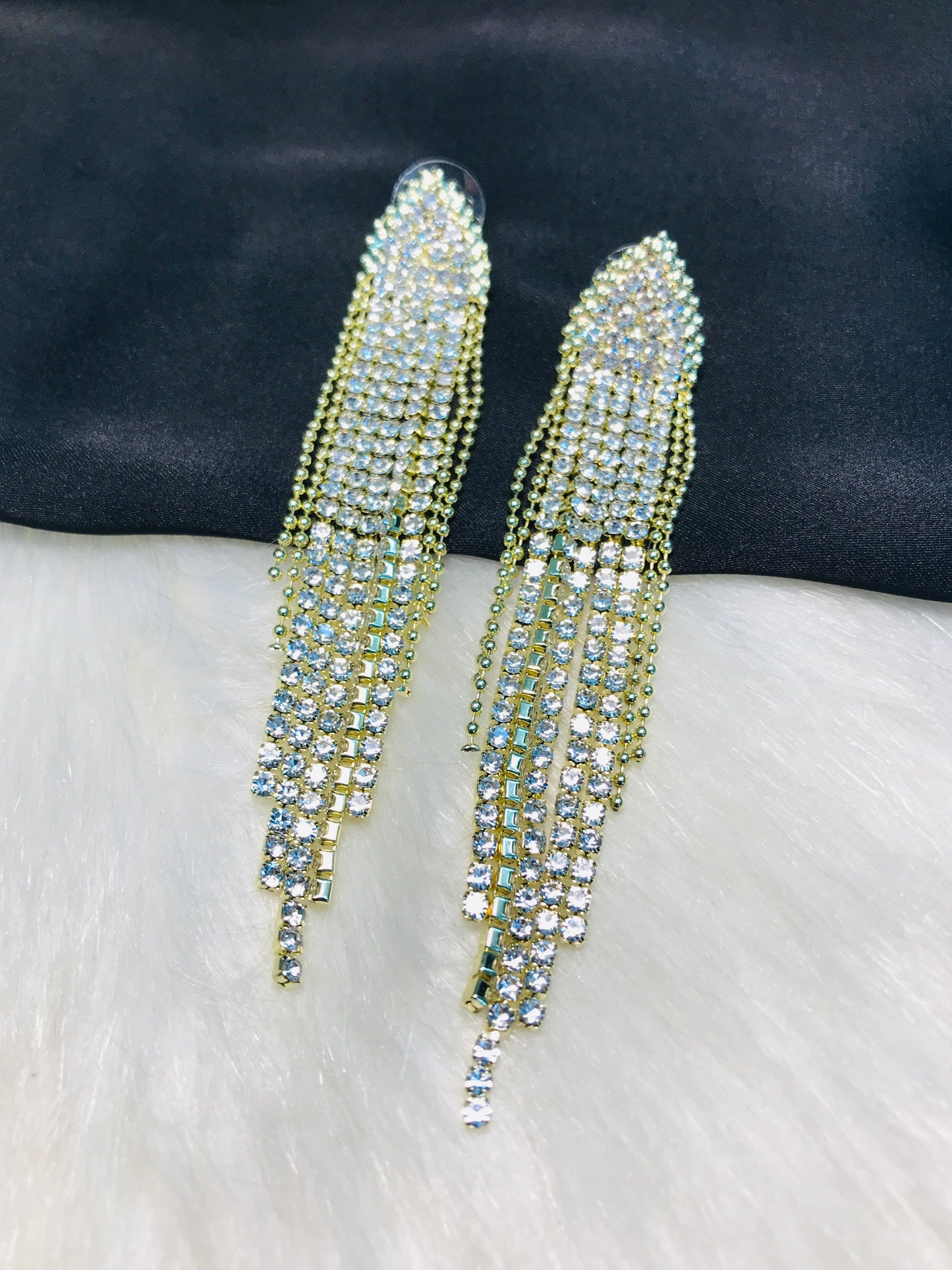 Golden Chain Long Earring