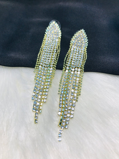 Golden Chain Long Earring