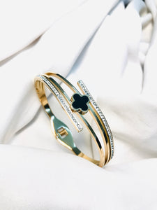 Titanium RoseGold Bracelet Clovar-12