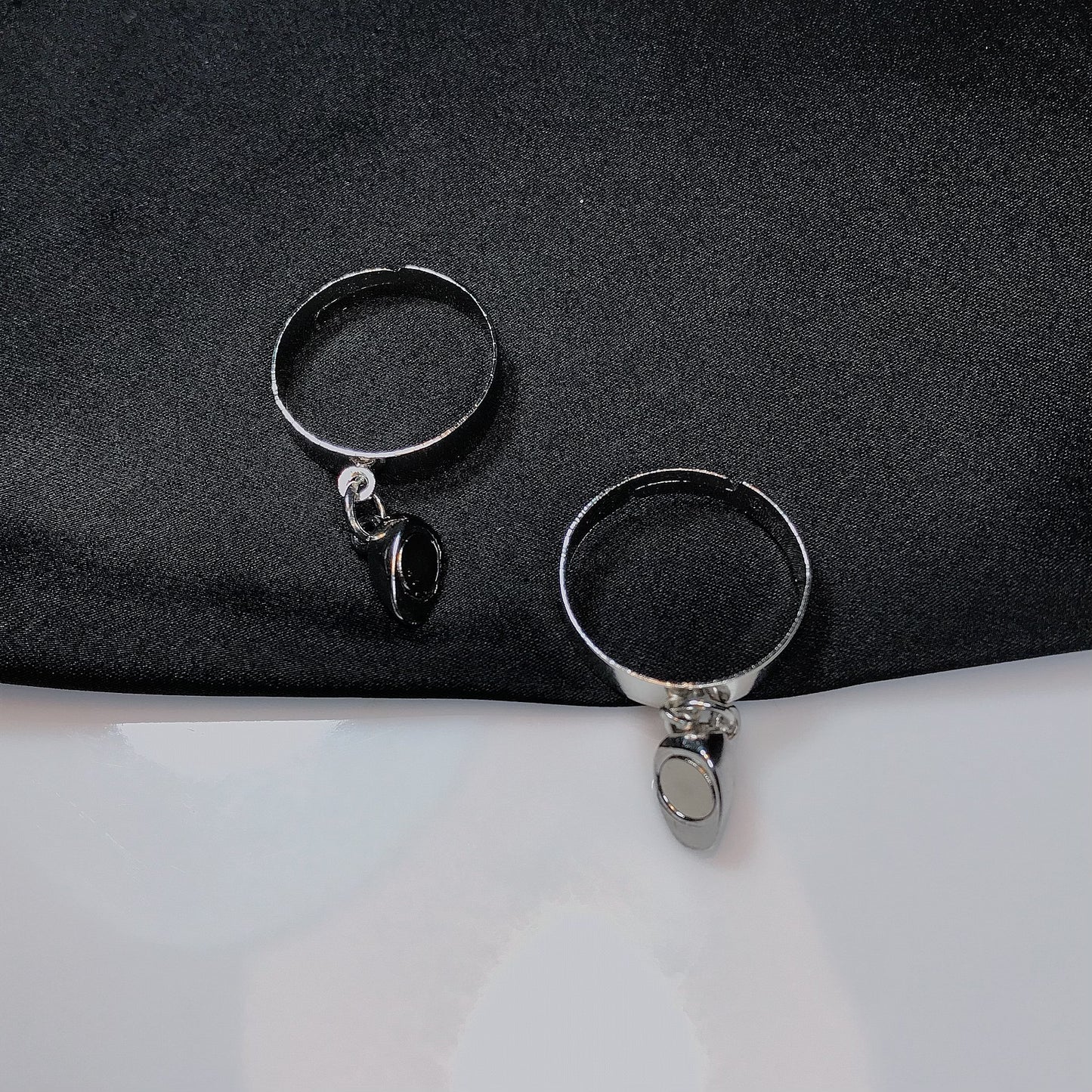 Couple Heart Ring Set