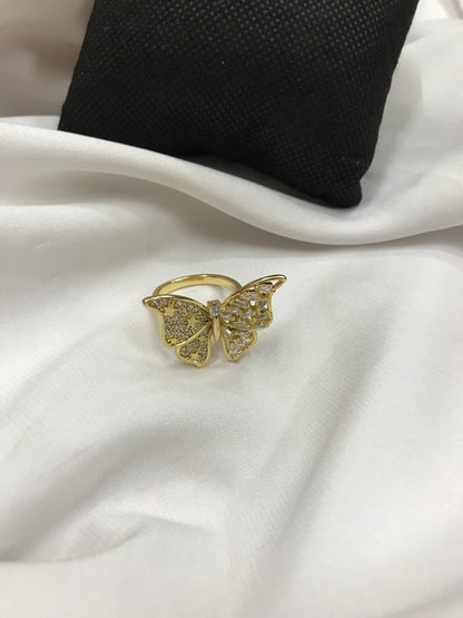 Golden Butterfly Ring