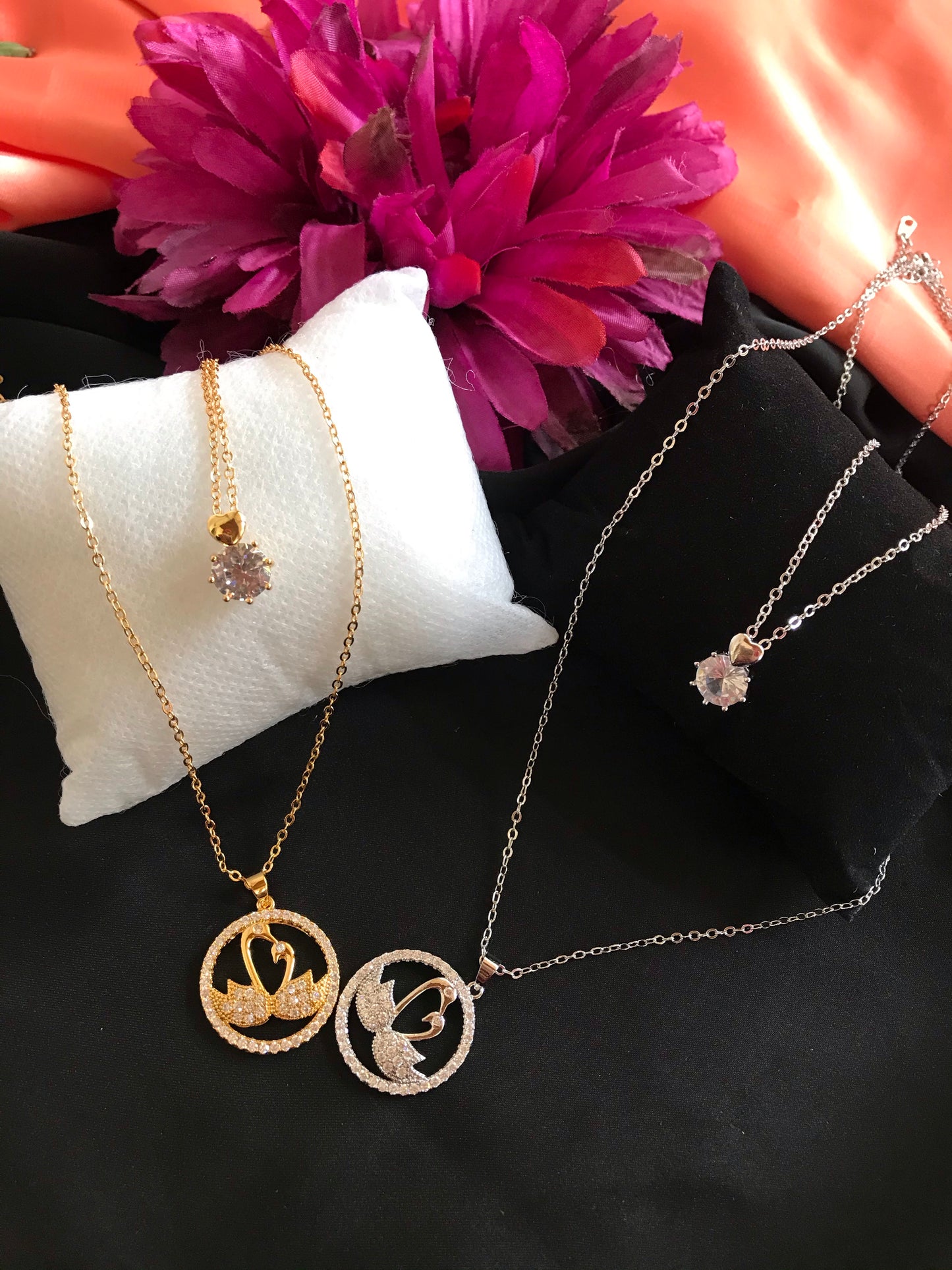 Goose golden  double pendant