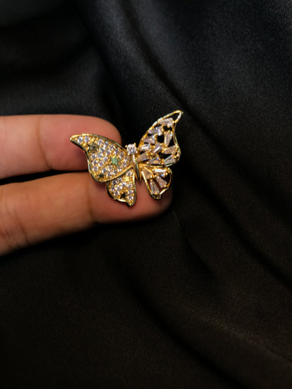 Golden Butterfly Ring