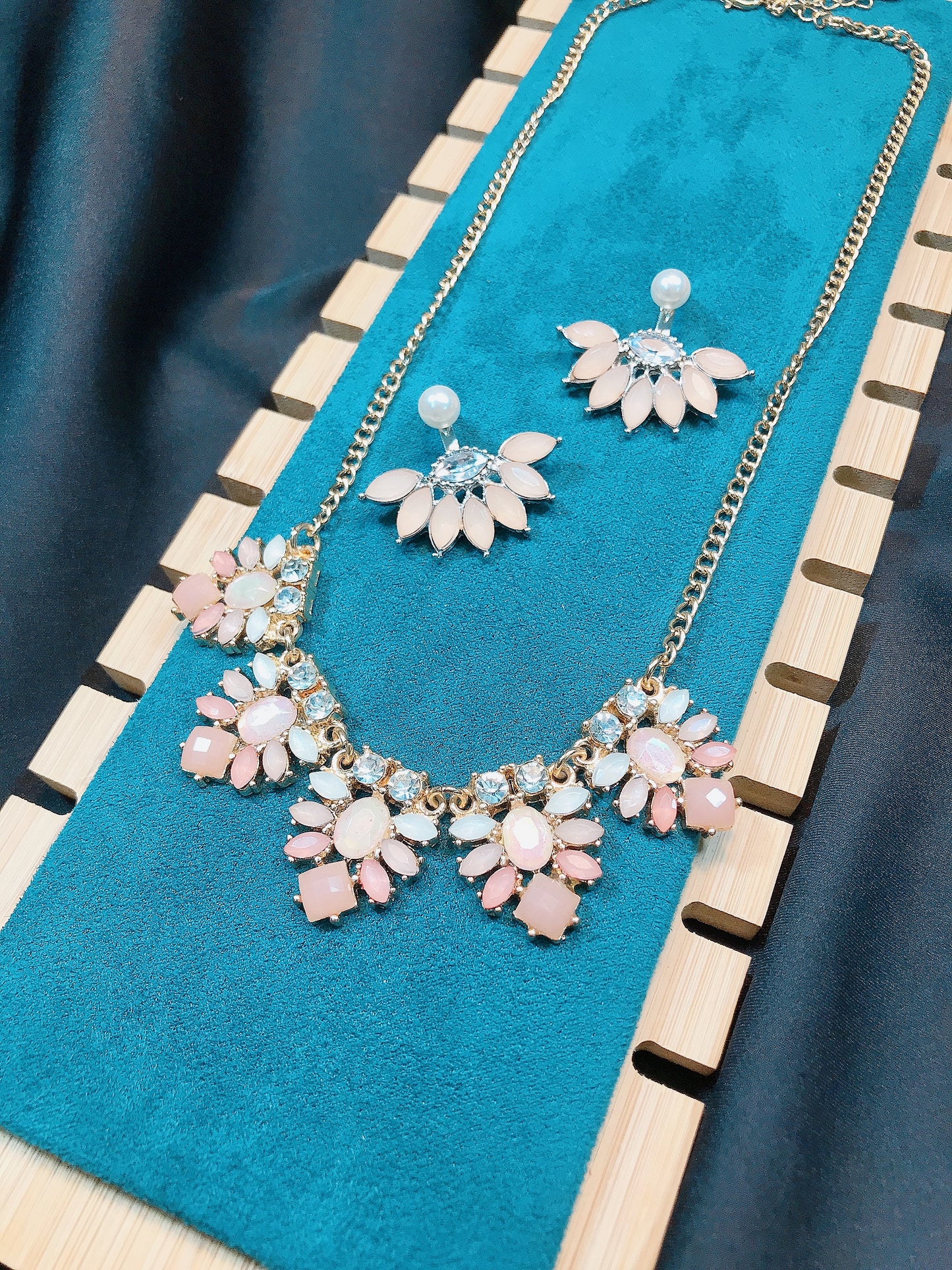 Peach Stone Necklace