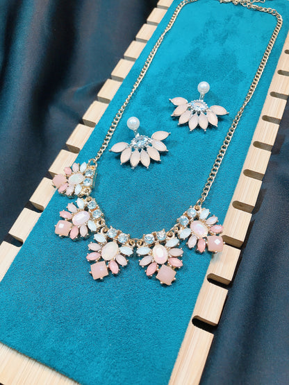 Peach Stone Necklace