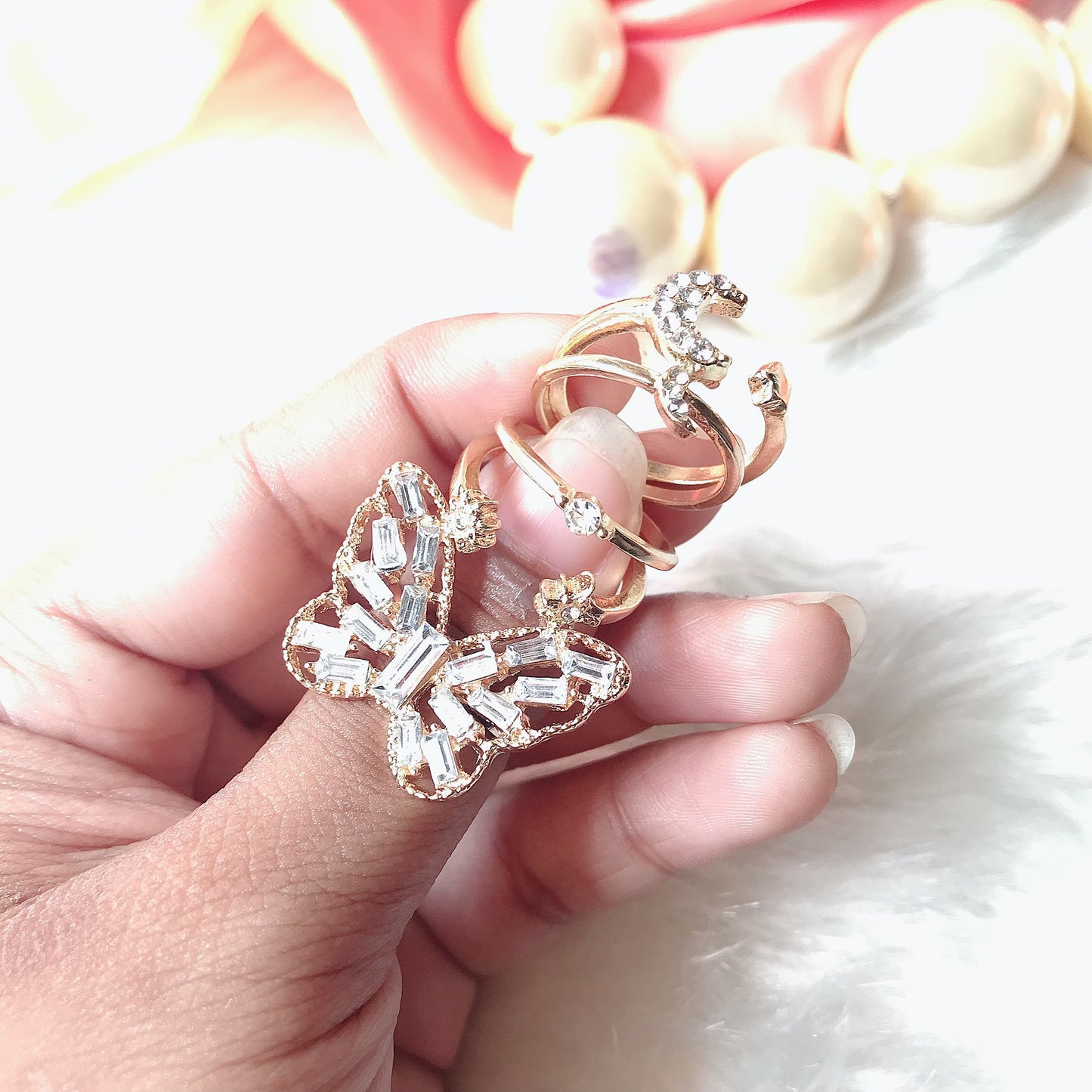 Butterfly Ring Set (R-25)