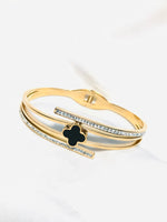 Load image into Gallery viewer, Titanium RoseGold Bracelet Clovar-12
