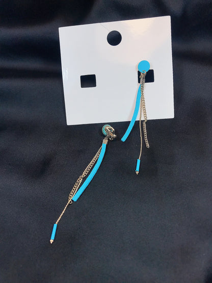 Long Blue earring
