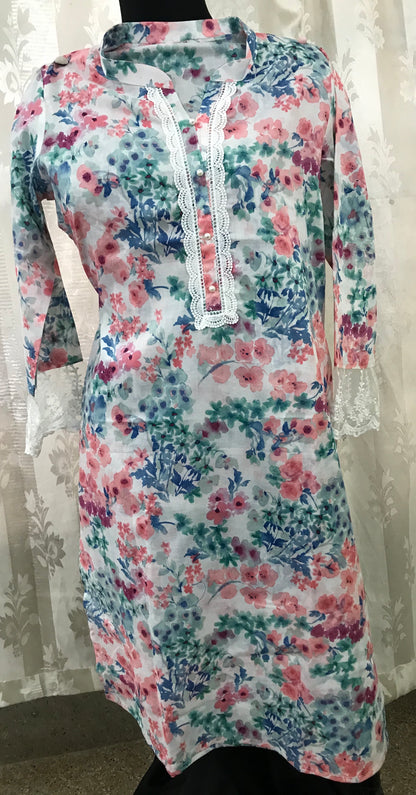 Soothing Pink cotton kurti