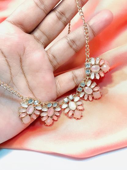 Peach Stone Necklace