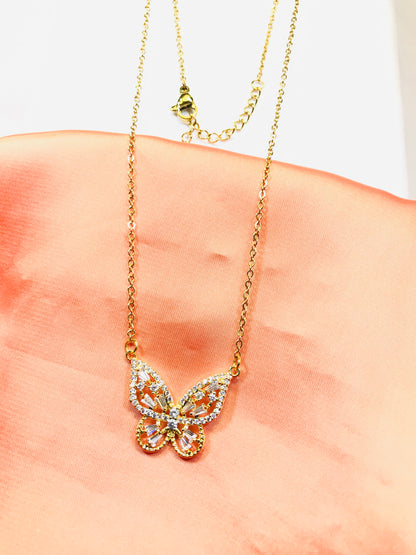 Butterfly Crystal Pendant