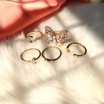 Butterfly Ring Set (R-25)