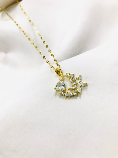 Floral Heart Pendant-003