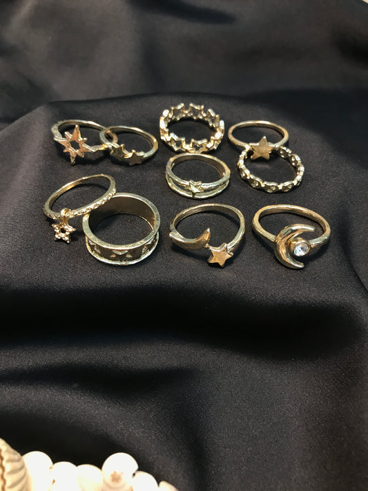 Moon Ring Set (R-70)