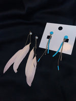 Load image into Gallery viewer, Long Blue earring
