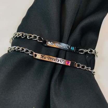Couple Bracelet Set Beast & Beauty