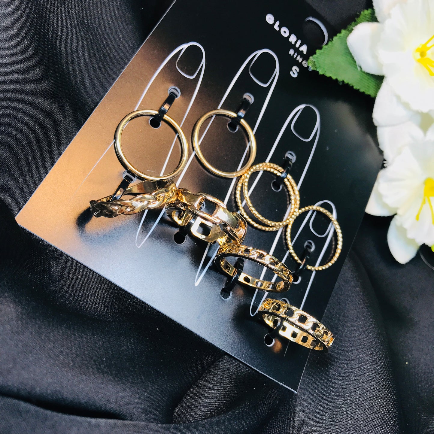 Golden Shackle Ring Set (R-14)