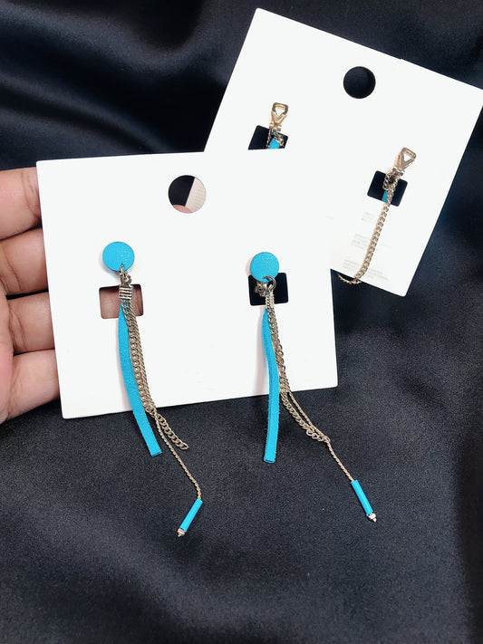 Long Blue earring