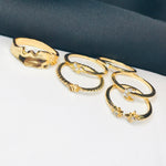Load image into Gallery viewer, Half Moon Ring Set (R-31)
