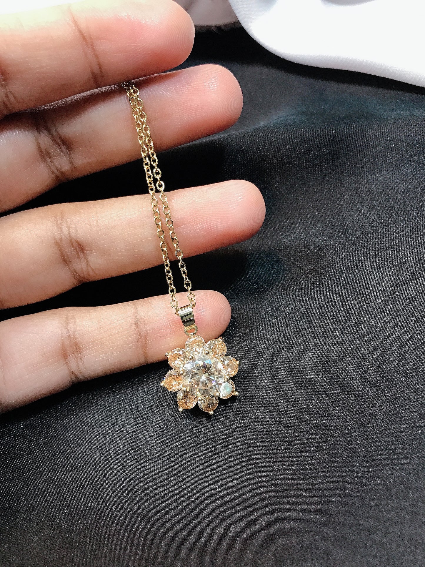 Golden crystal Pendant