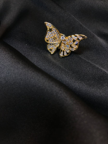 Golden Butterfly Ring