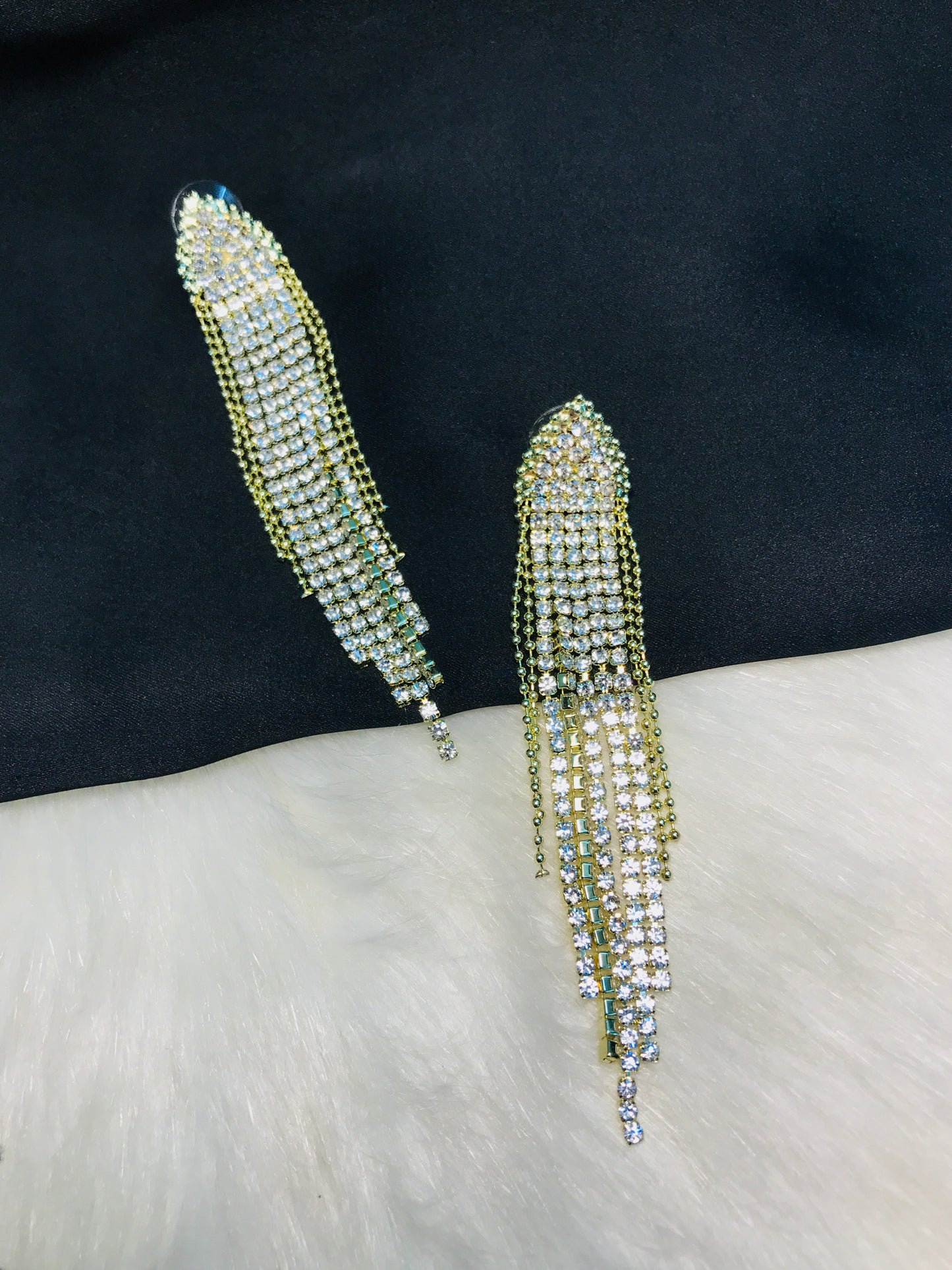 Golden Chain Long Earring