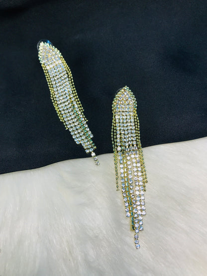 Golden Chain Long Earring