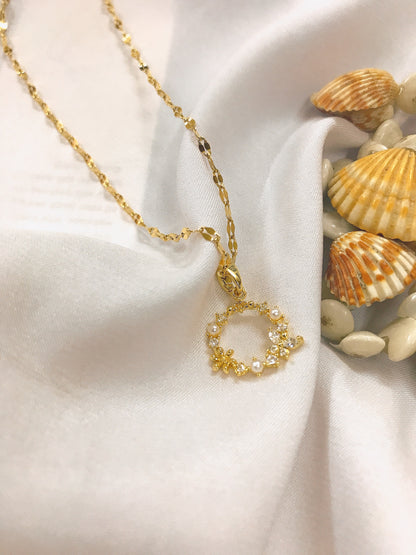 Floral Circle Pendant