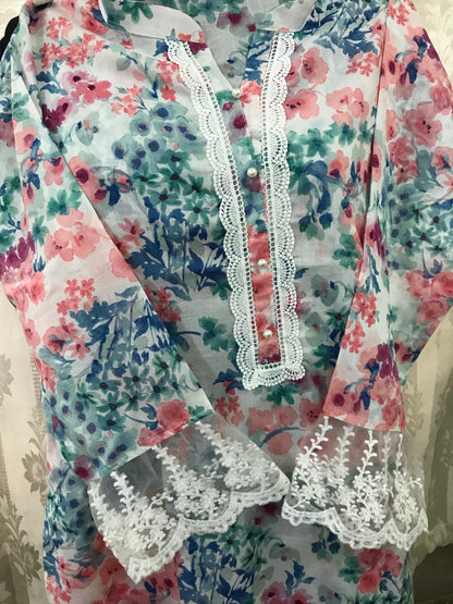 Soothing Pink cotton kurti