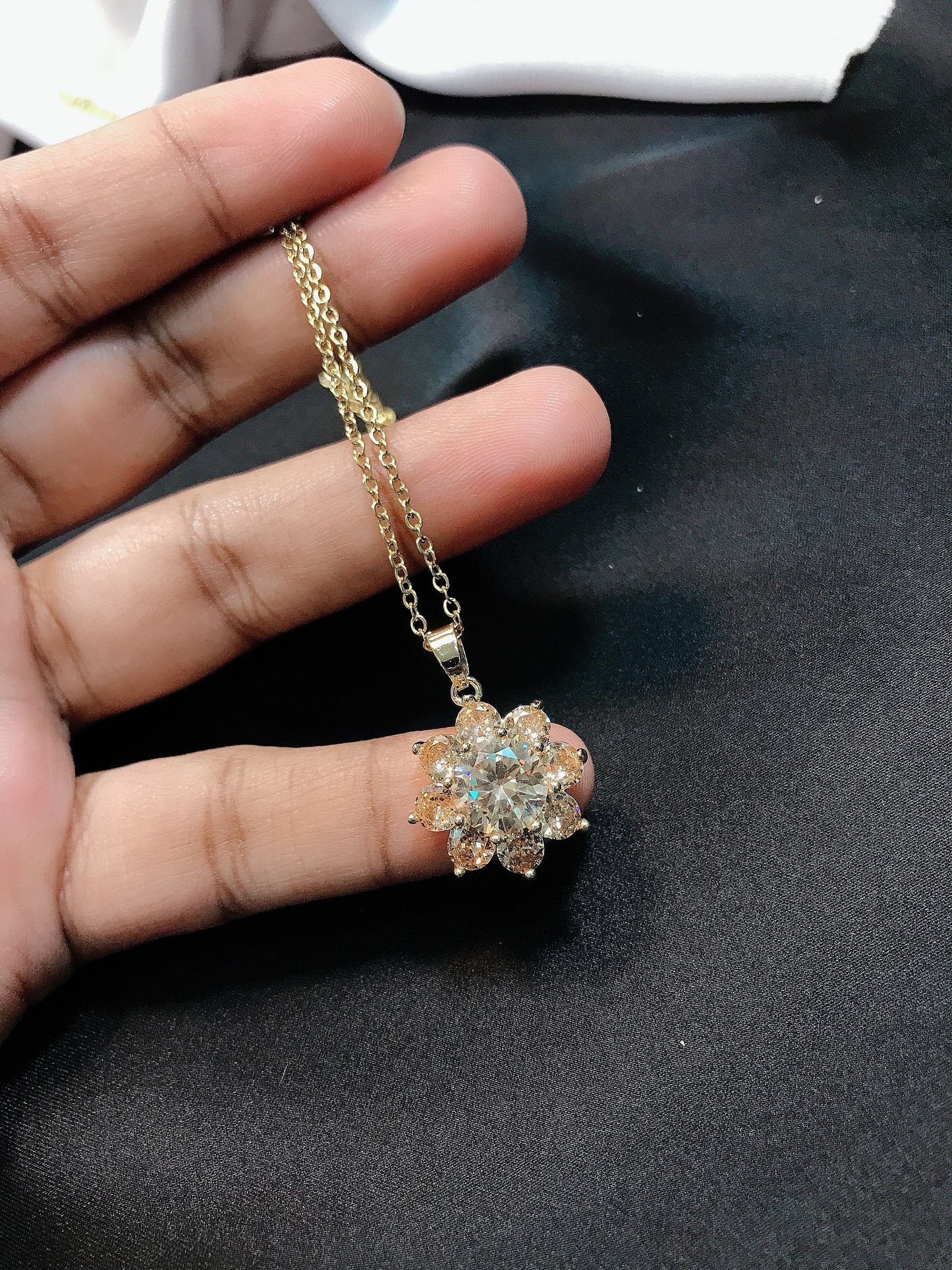 Golden crystal Pendant