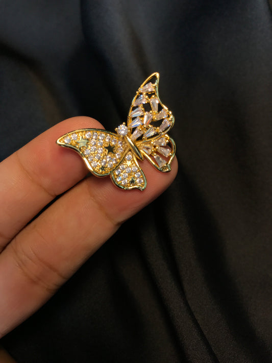 Golden Butterfly Ring