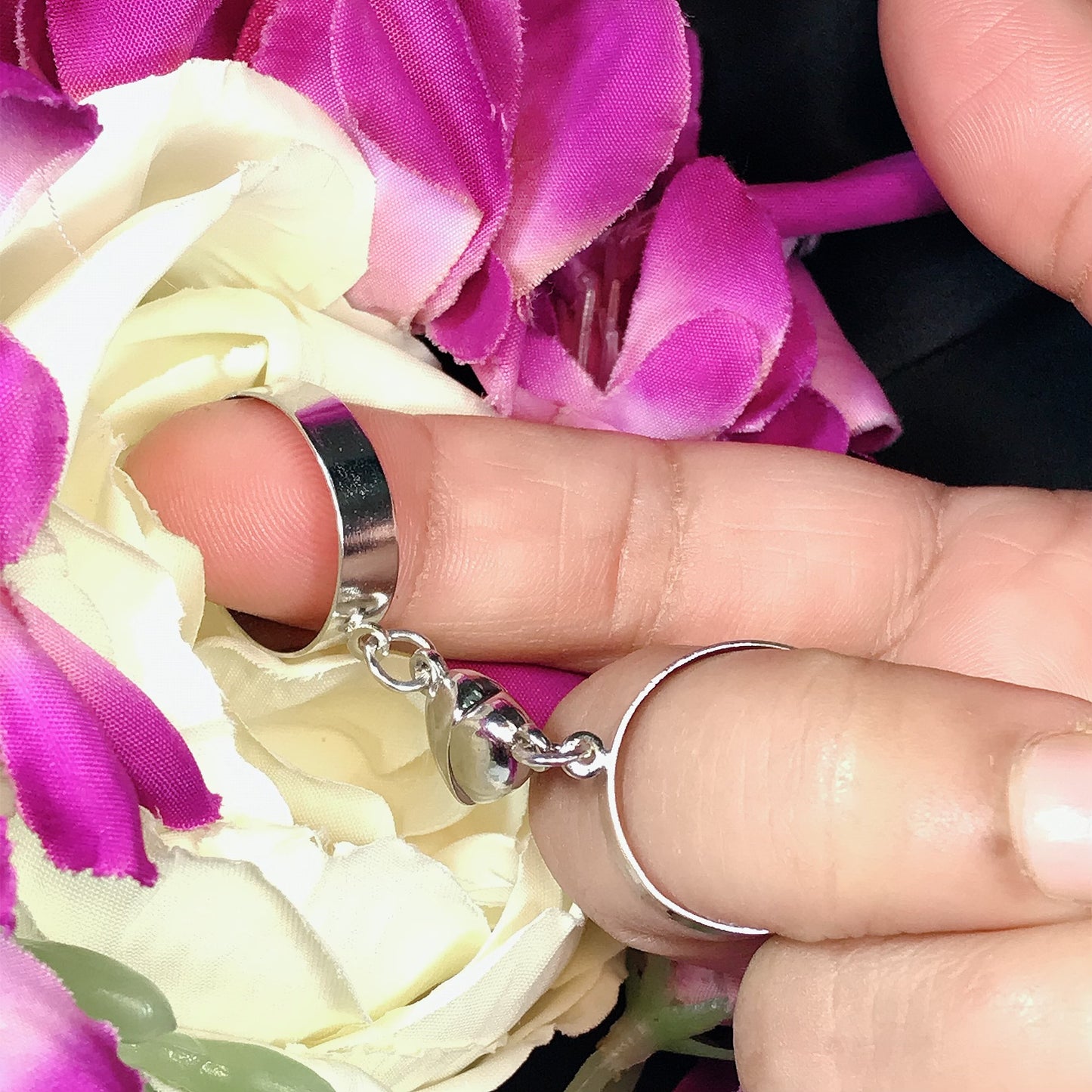 Couple Heart Ring Set