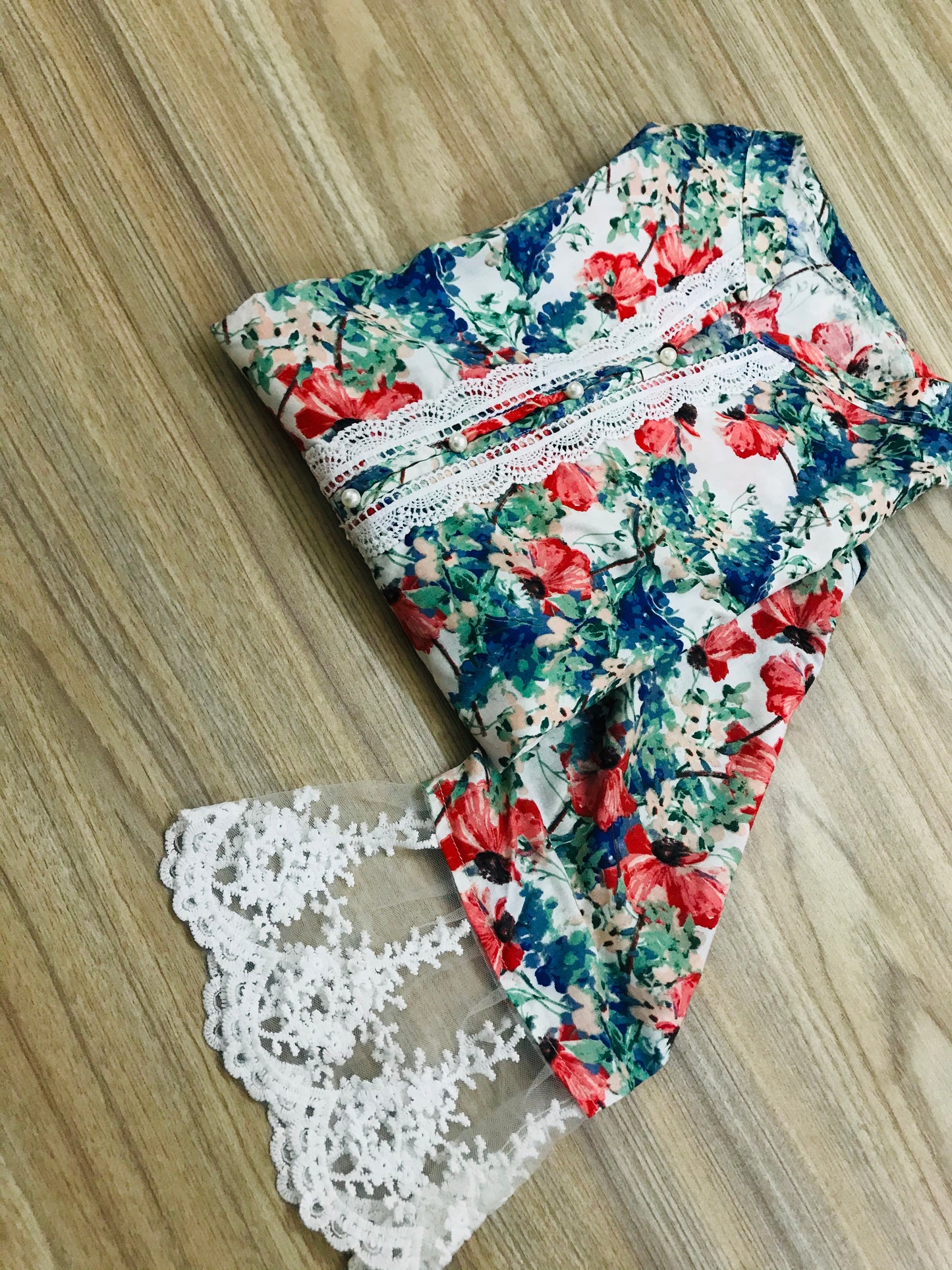 Floral cotton kurti