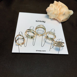 Golden Coin Ring Set (R-34)