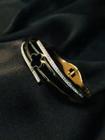 Load image into Gallery viewer, Titanium RoseGold Bracelet Clovar-12
