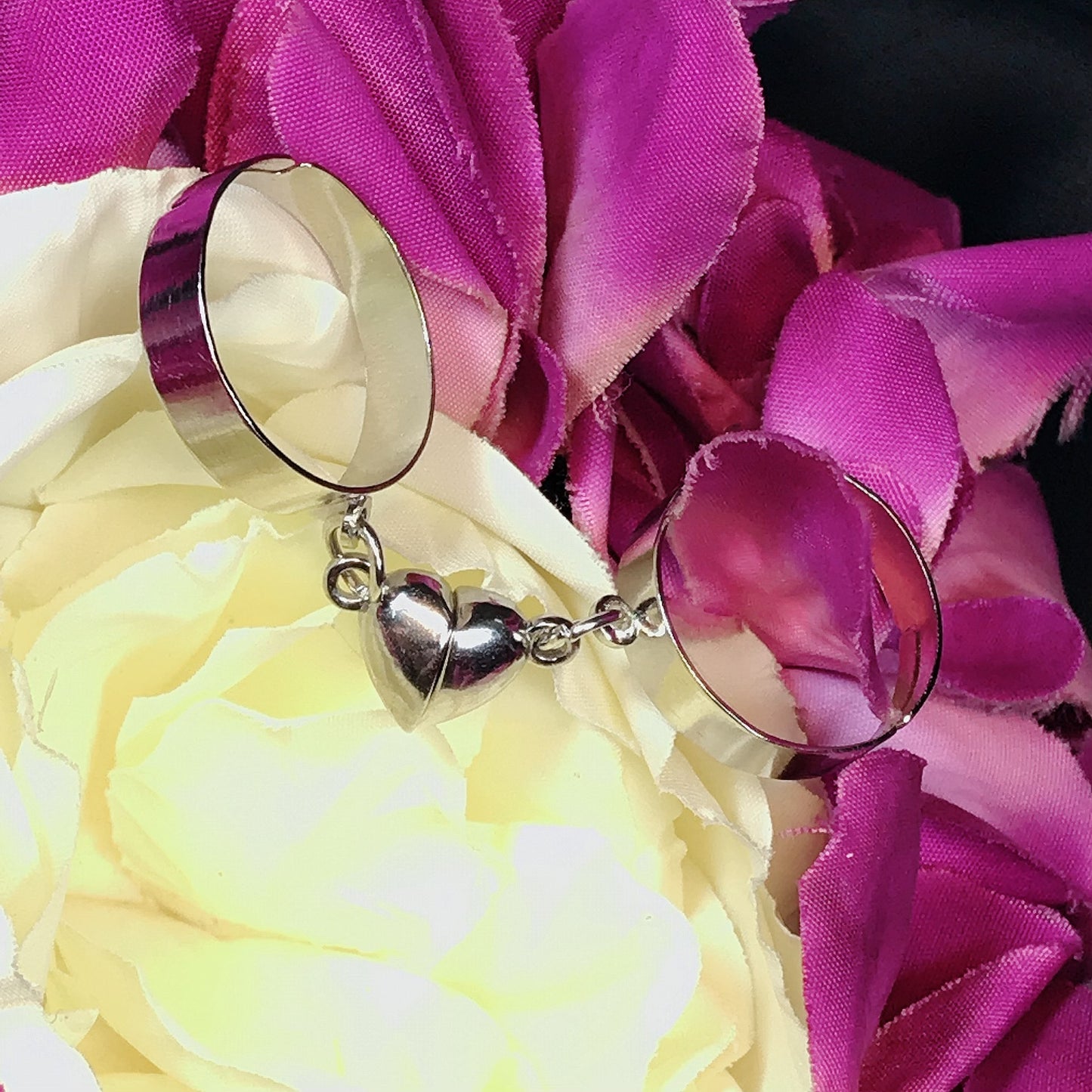 Couple Heart Ring Set