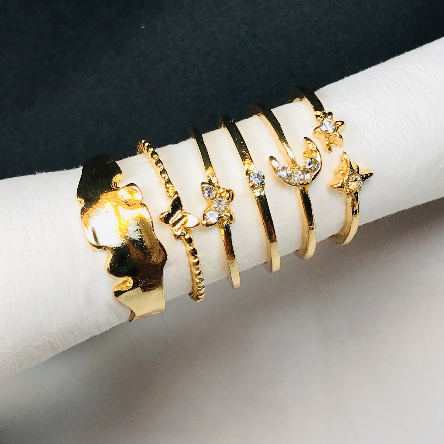 Half Moon Ring Set (R-31)