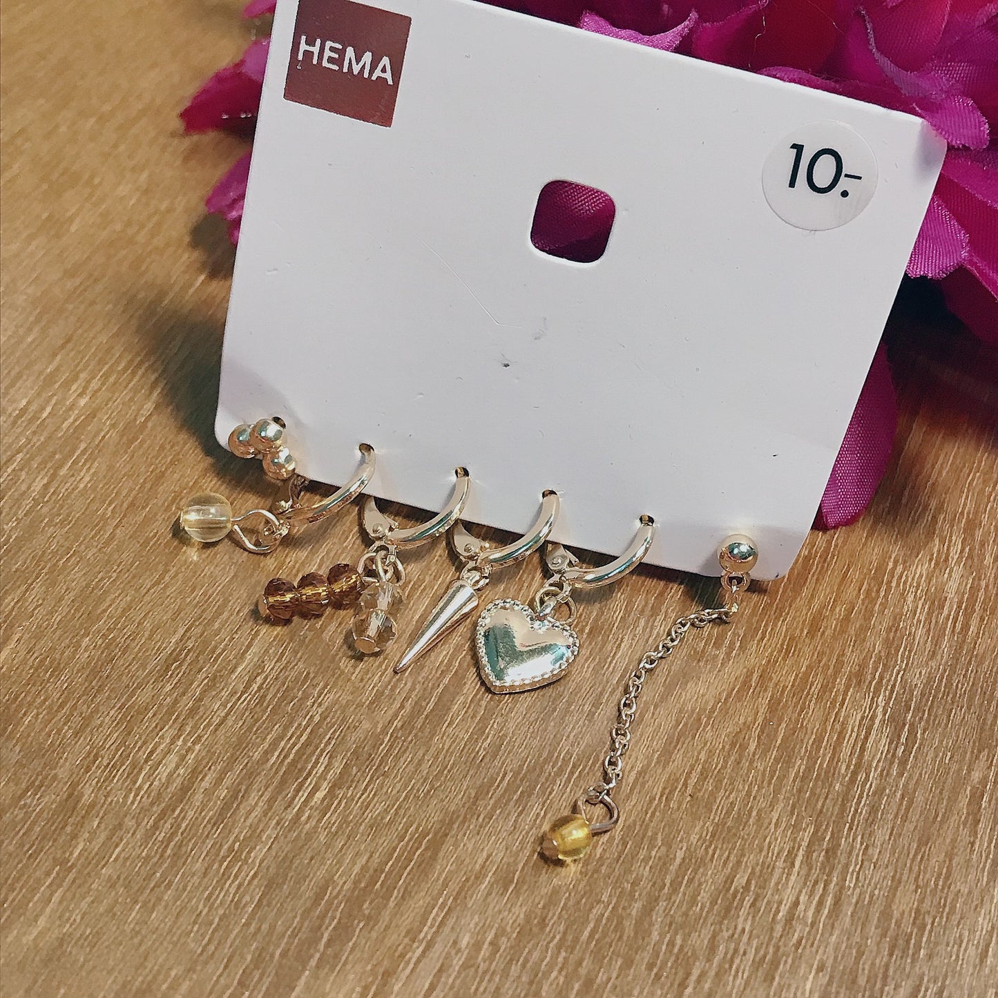 Mismatch Earring Chain Set