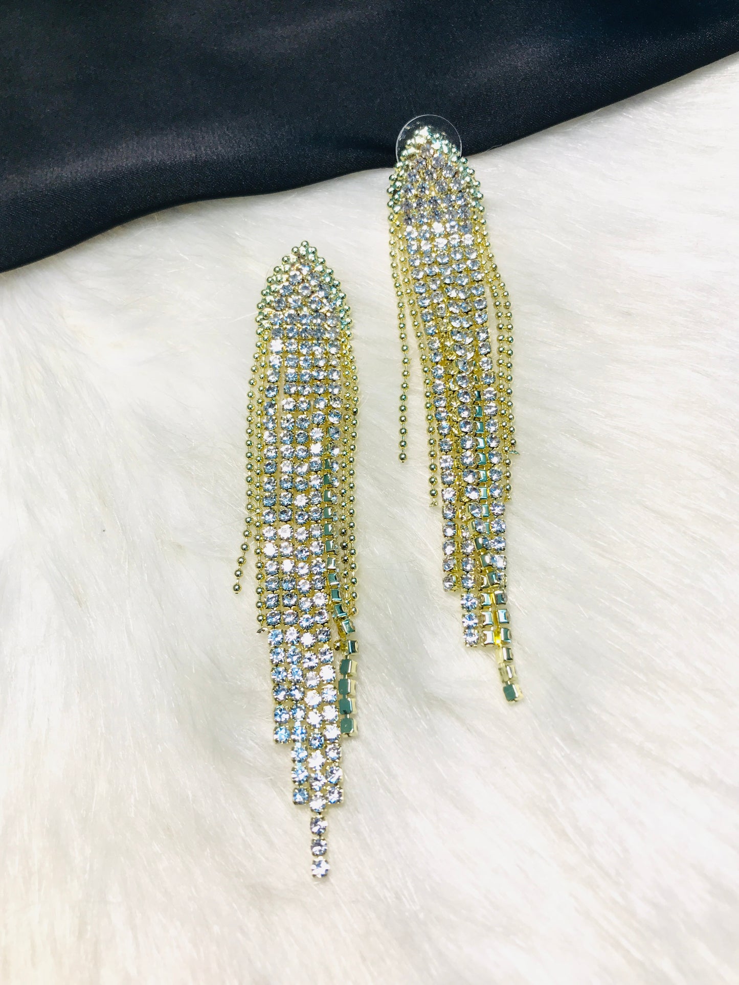 Golden Chain Long Earring