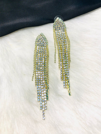 Golden Chain Long Earring