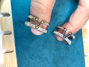 Titanium V Silver Ring (Luise)