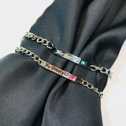 Couple Bracelet Set Beast & Beauty