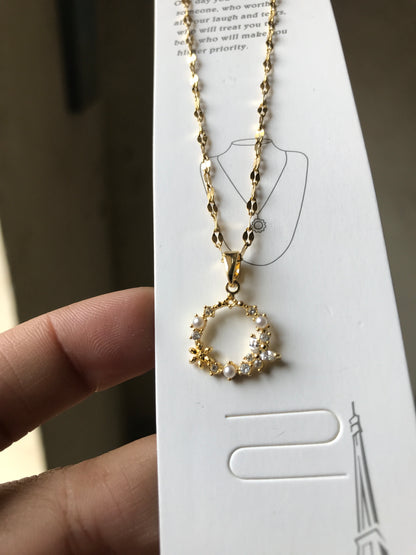 Floral Circle Pendant